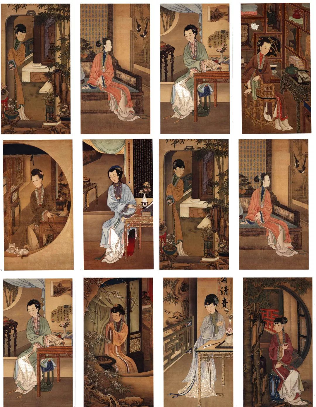 巫鸿丨帝王的幻想佳人：雍正十二美人屏风-三联生活网