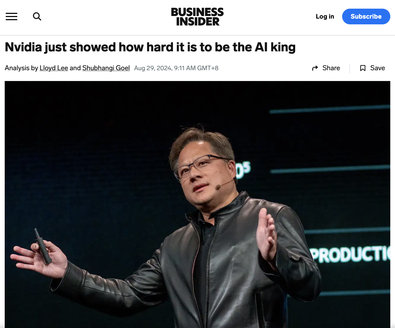 科技巨头英伟达股价大跌，AI不香了？