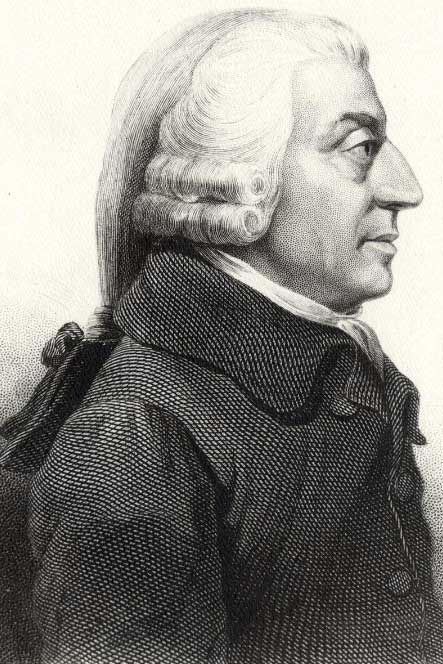 亚当·斯密(1723-1790)亚当·斯密强调自由市场,自由贸易以及劳动分工