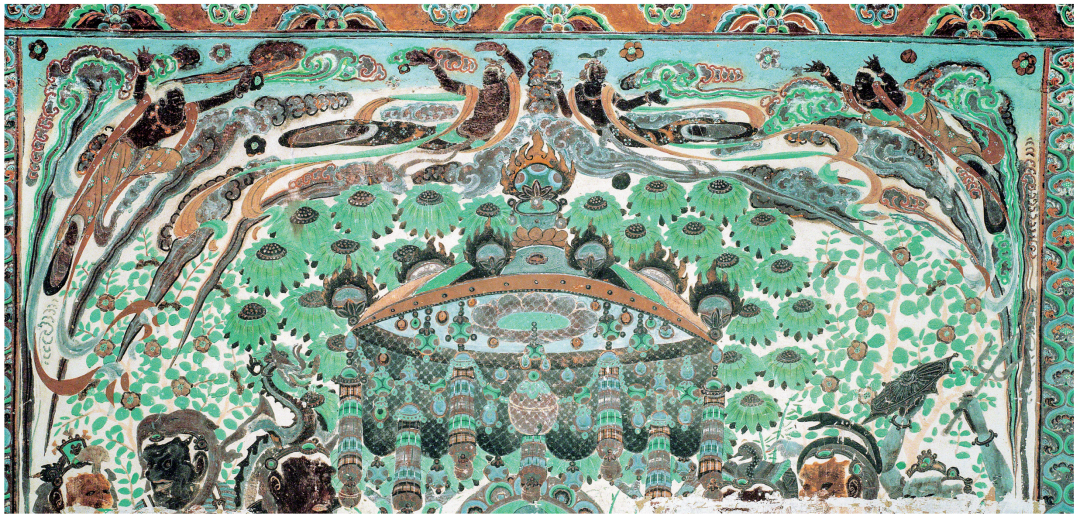 讲到敦煌壁画的色彩,佛教里的"白衣佛"的白衣有何寓意?